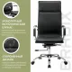 Кресло руководителя Cube EX-523, экокожа, хром, черное. Фото товара с разных ракурсов.