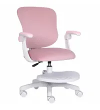 Кресло детское с подставкой для ног  "Sky MG-206", велюр, розовое, 533154