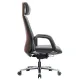 Кресло HAWASAN (ХАВАСАН) PREMIUM EX-820, синхромеханизм, слайдер, экокожа, графит/коричневое, 533238. Фото товара с разных ракурсов.