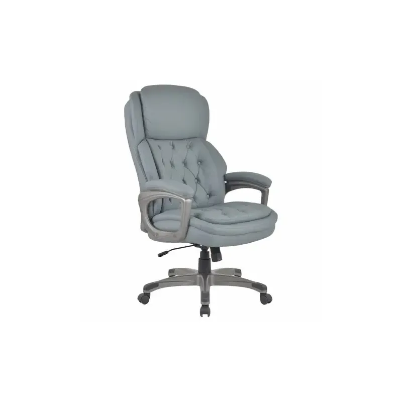Кресло  PREMIUM "Regal EX-557", НАГРУЗКА до 150кг., пружинный блок, экокожа, серое, 532946 главное фото