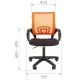 Офисное кресло Chairman 696LT N Россия TW-34 голубой. Фото товара с разных ракурсов.